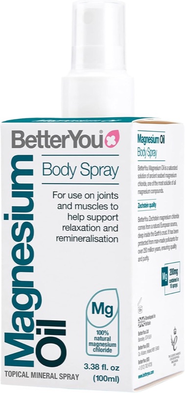 BetterYou Magnesium Oil body spray, 100ml bottle in its box